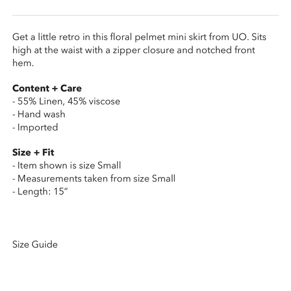 UO Rosie Notched Pelmet Mini Skirt - Picture 7 of 7